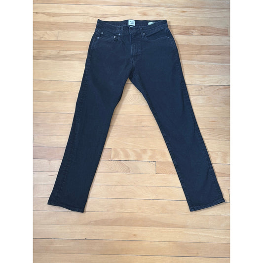 Flint and Tinder Size 31x30 Slim Fit Mid Rise Black Men's Jean