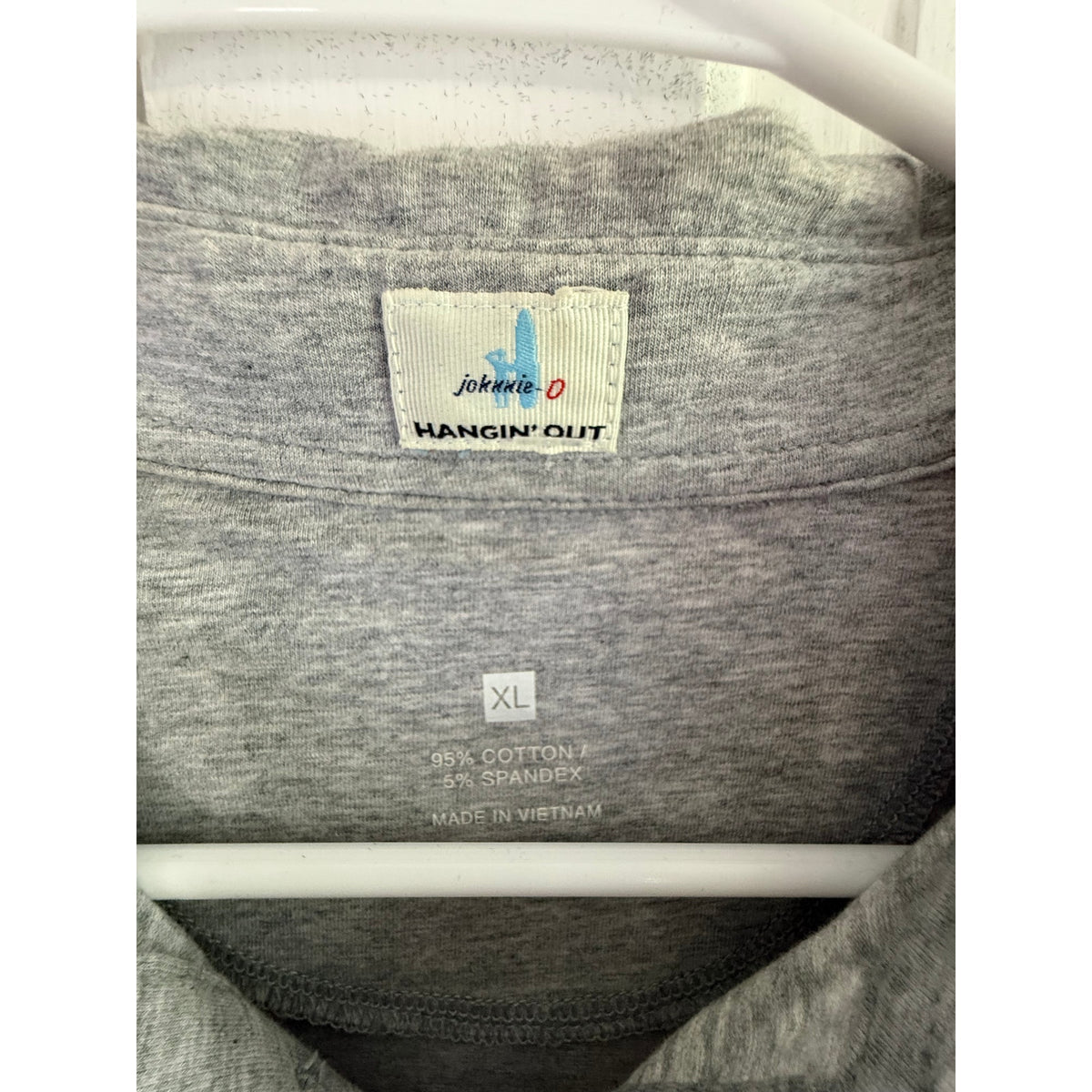 Johnnie-O Striped Polo | "Hangin' Out" Collection | XLarge | EUC | Pink & Grey