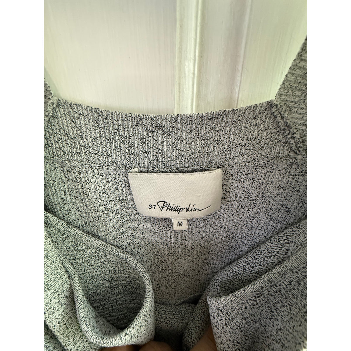 3.1 Phillip Lim Grey Sparkle Knit Dress | Med | Fit & Flare