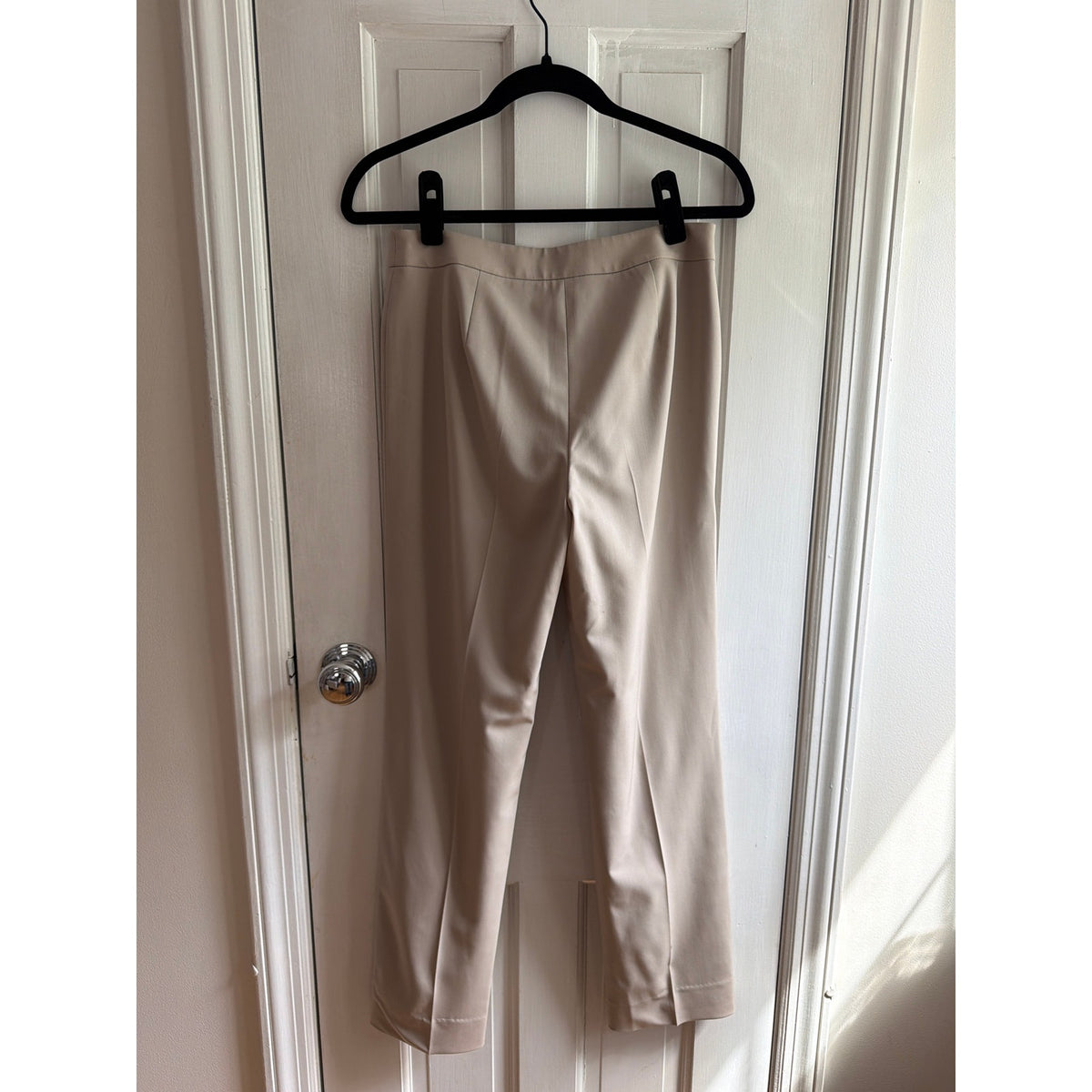 Lafayette 148 Size 2 Barrow Style High Rise Straight Leg Light Gray Trousers