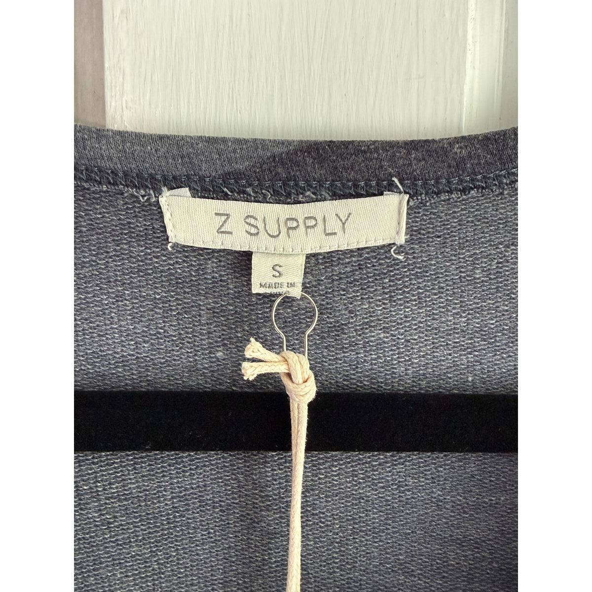 Z Supply Camo Grey Split Neck T-Shirt Dress Size Small NWT