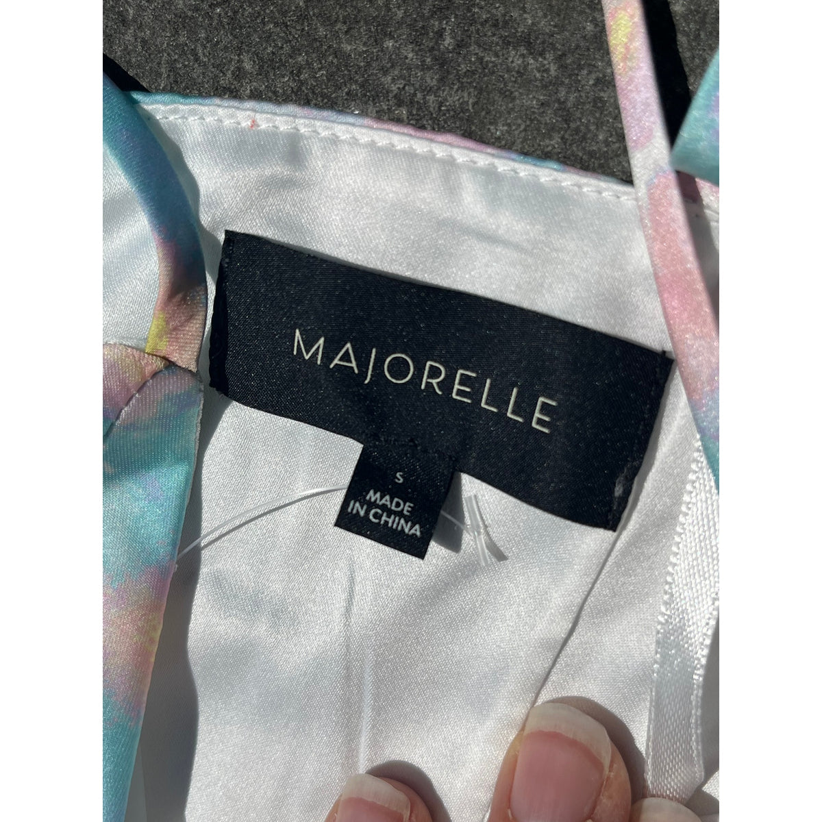 Majorelle Melville Mini Dress S Pastel Abstract Watercolor Ruffle Revolve 🌸✨