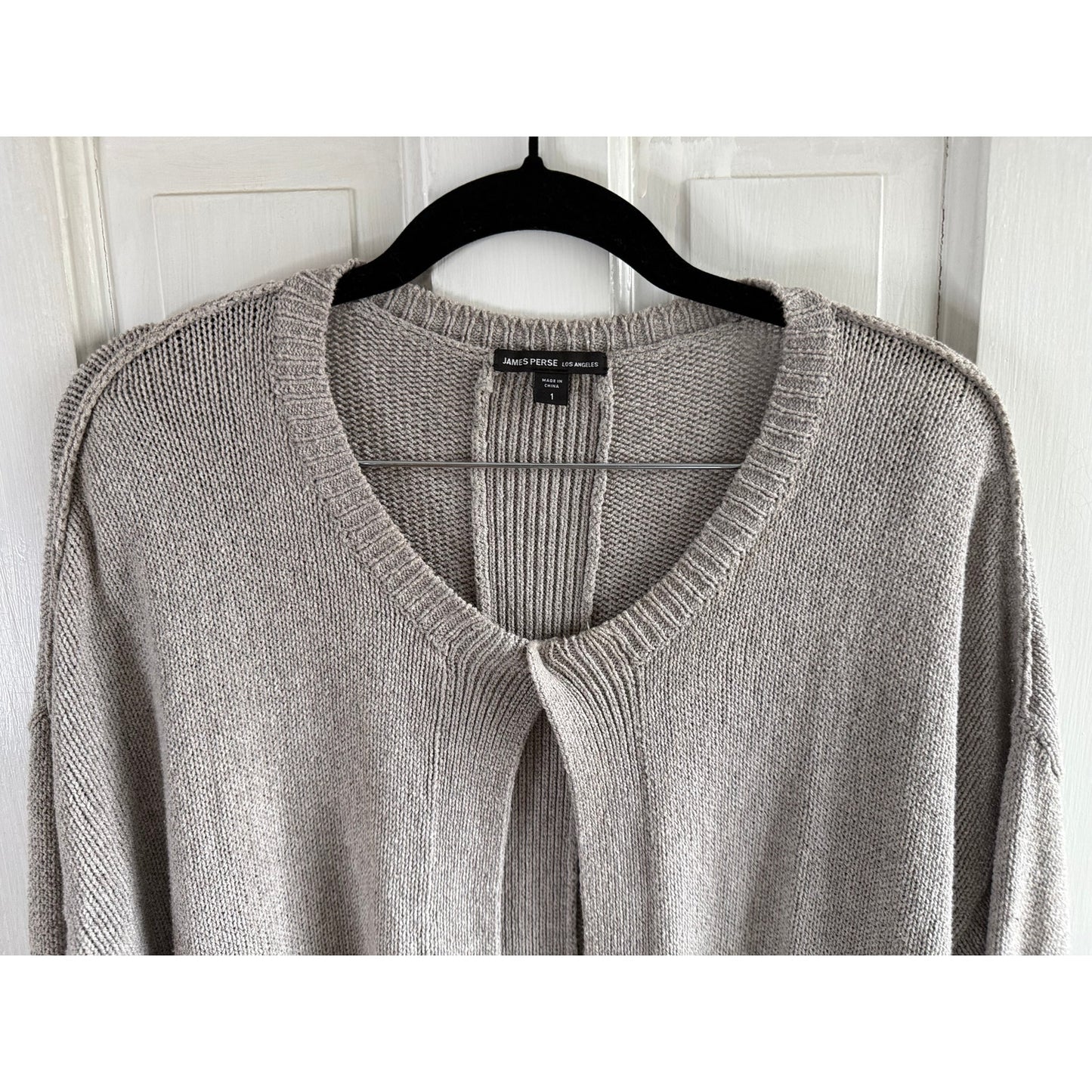 James Perse Cardigan Beige Super Soft - Size 1/SM