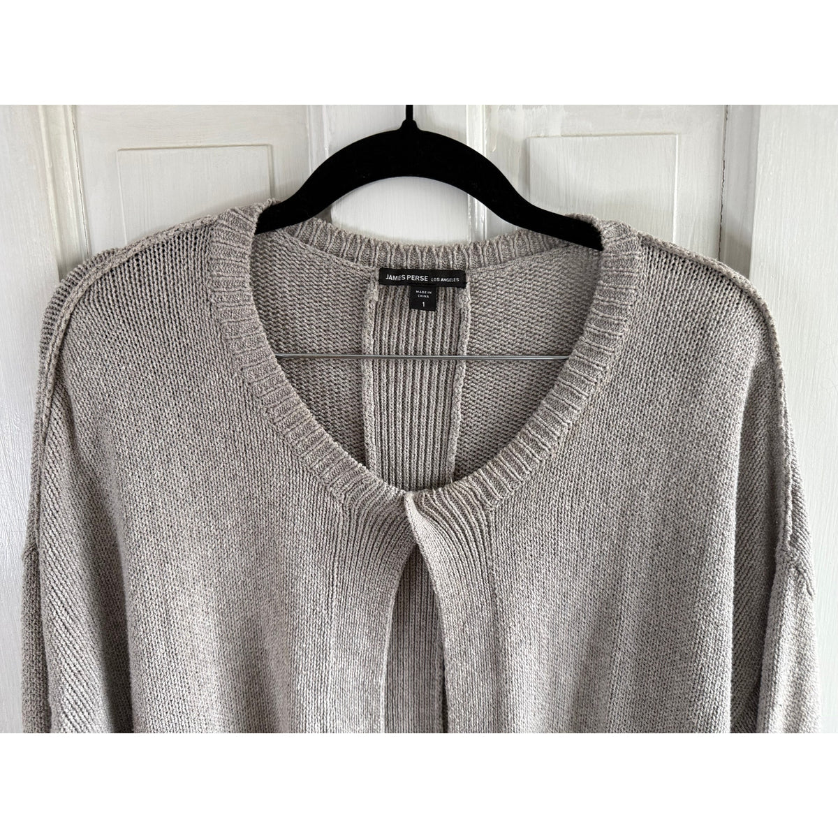 James Perse Cardigan Beige Super Soft - Size 1/SM