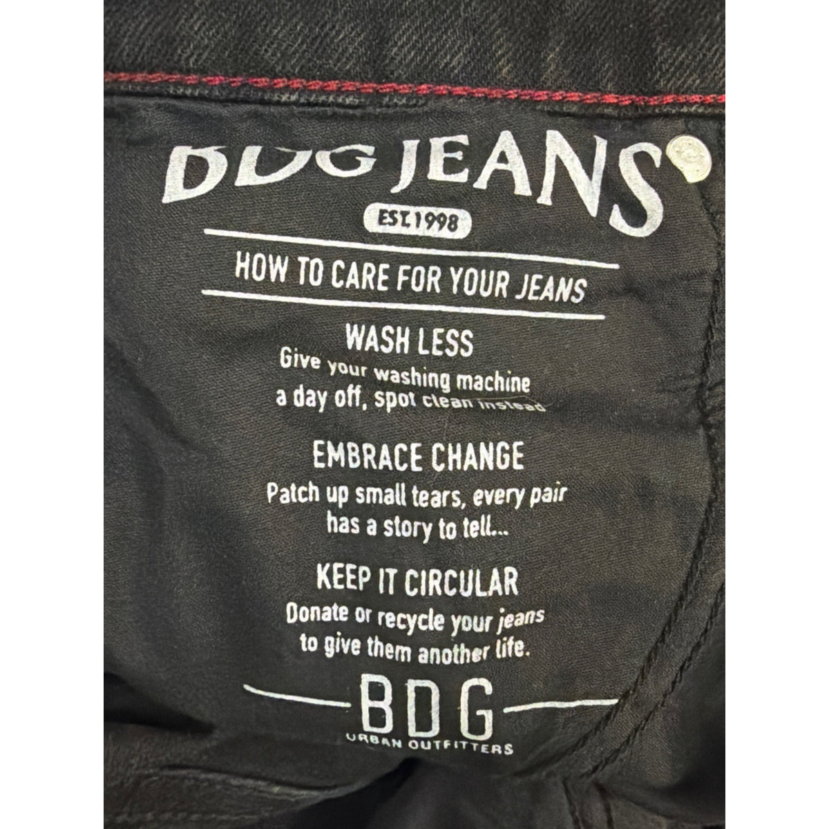 BDG Urban Outfitters High Rise Black Wide Leg Skate Jeans Size 26W