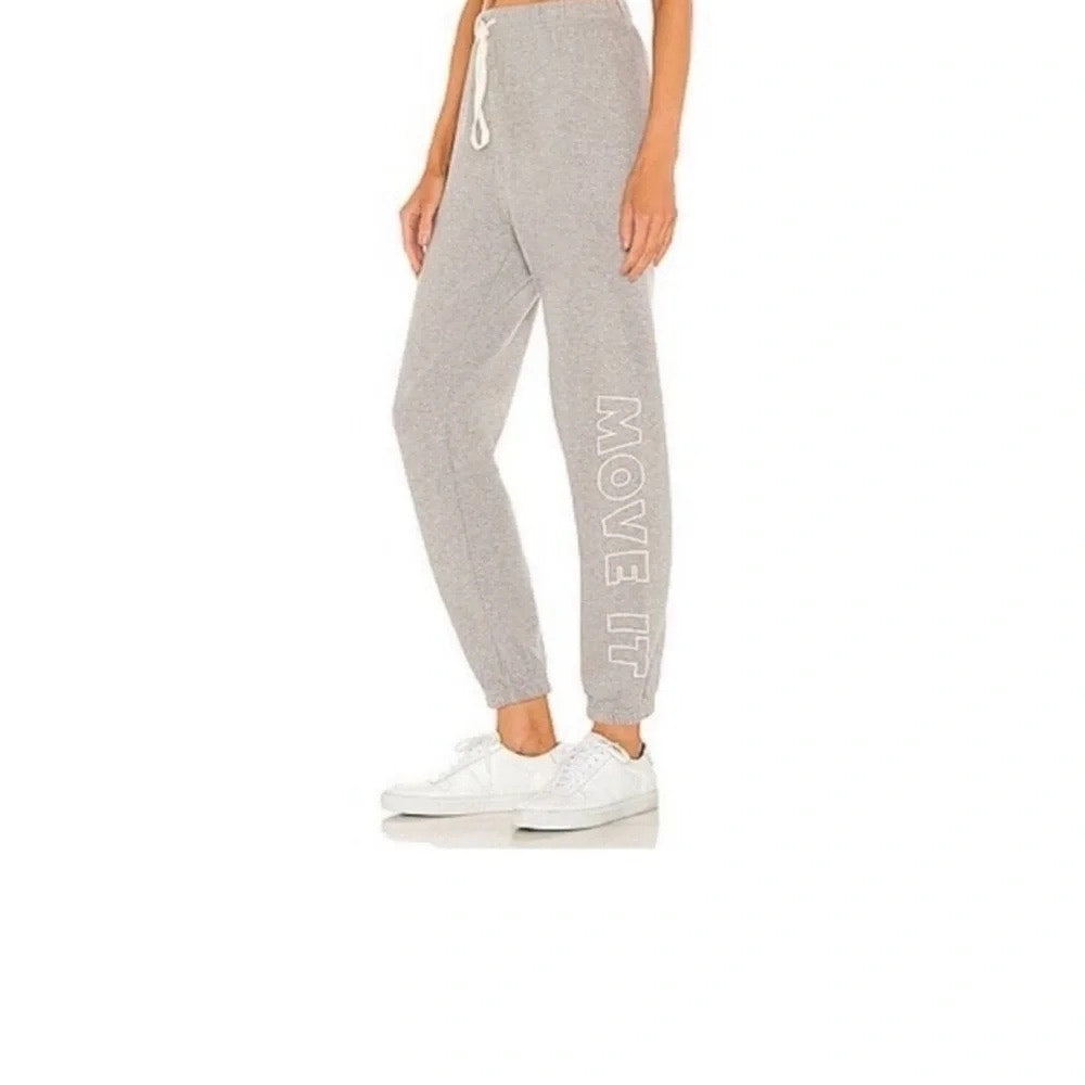 MOTHER Move It The Bender Ankle Sweatpants Heather Grey Small NWT