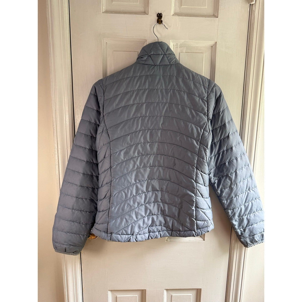 Patagonia Nano Puff Jacket Womens XS Grey Quilted Full Zip Puffer