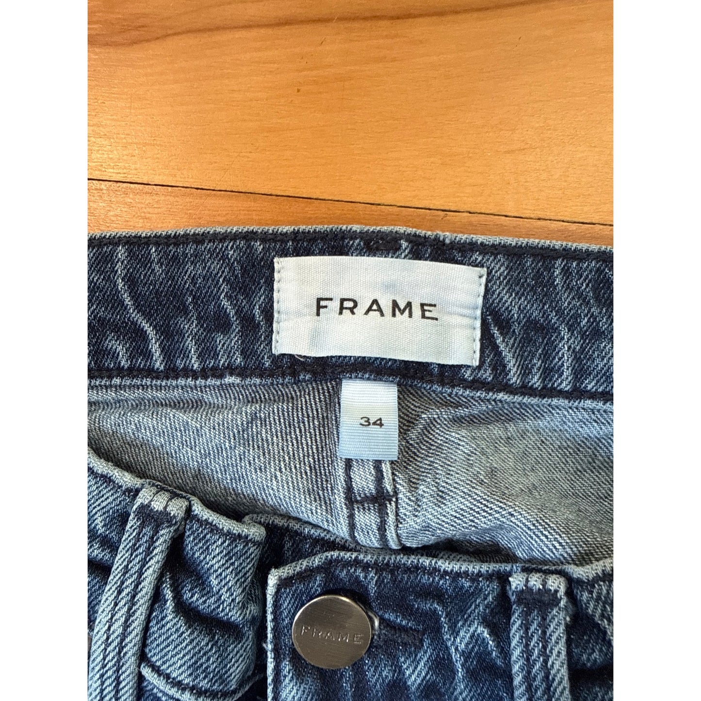 Frame L'Homme Slim Jeans Size 34 Fairhope Medium Wash Stretch Premium EUC