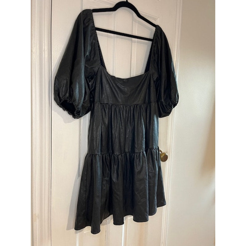 Amanda Uprichard Maisie Faux Leather Mini-dress Medium