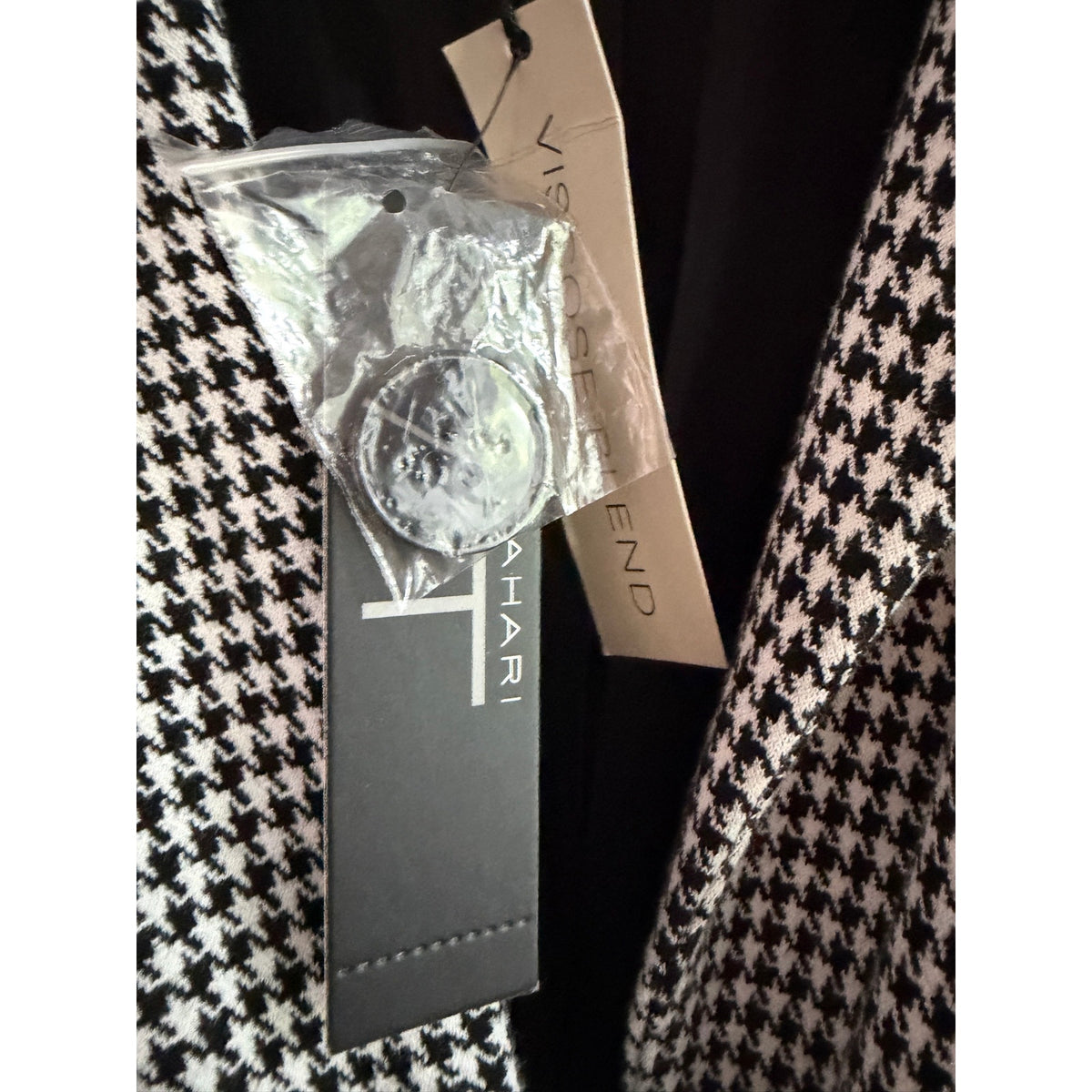 Tahari Women's Black & White Pattern Blazer Jacket - Size 8 NWT