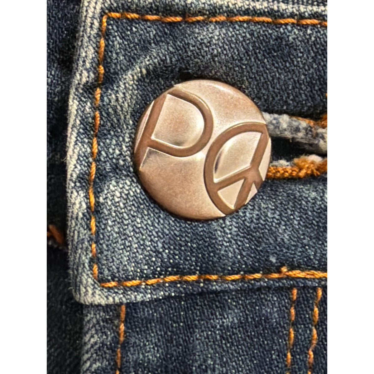 Peace Of Cloth Size 8 Dark Wash High Rise Relaxed Bootcut Jeans EUC