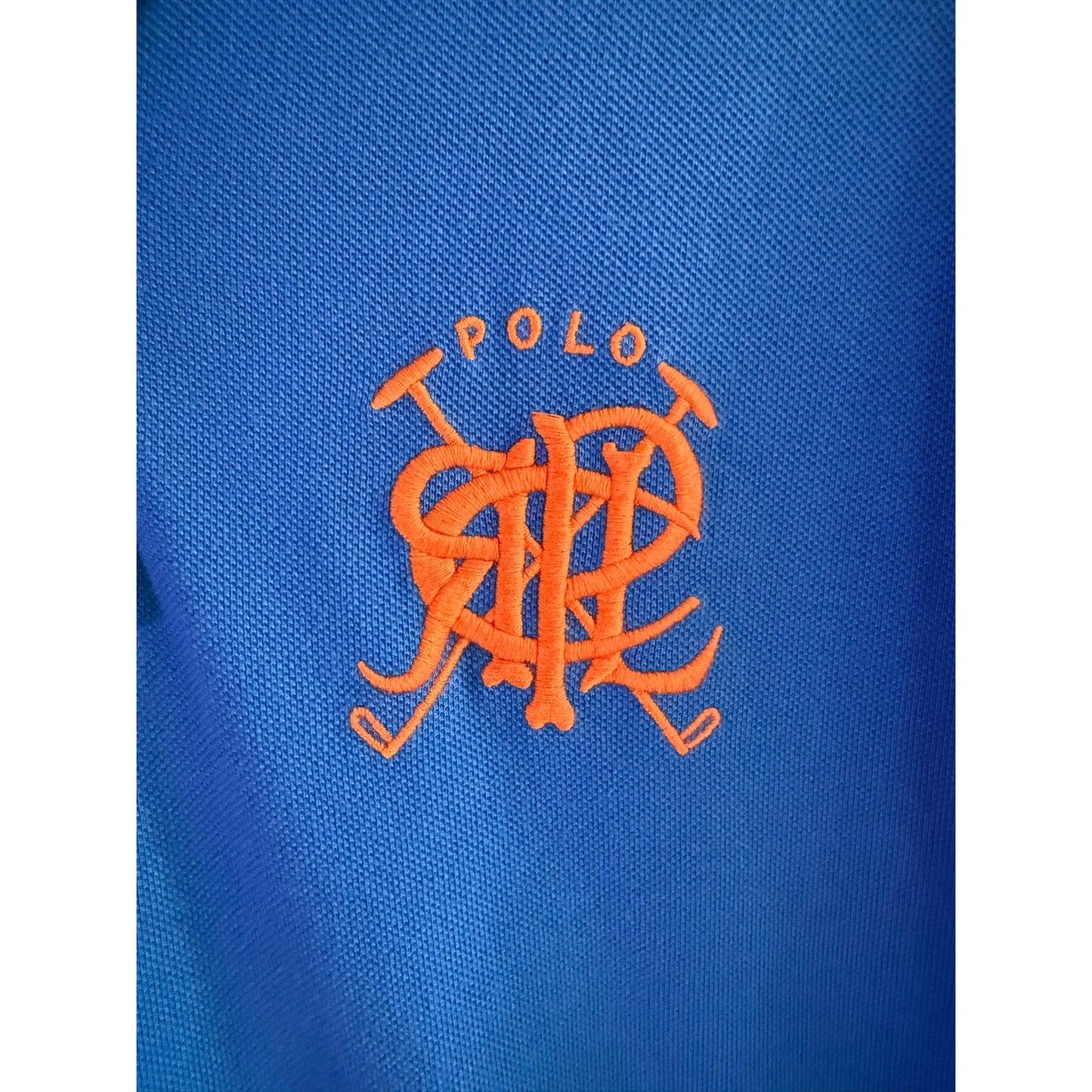 Vintage Polo Ralph Lauren Blue Polo Shirt Men's Polo Signiture Logo