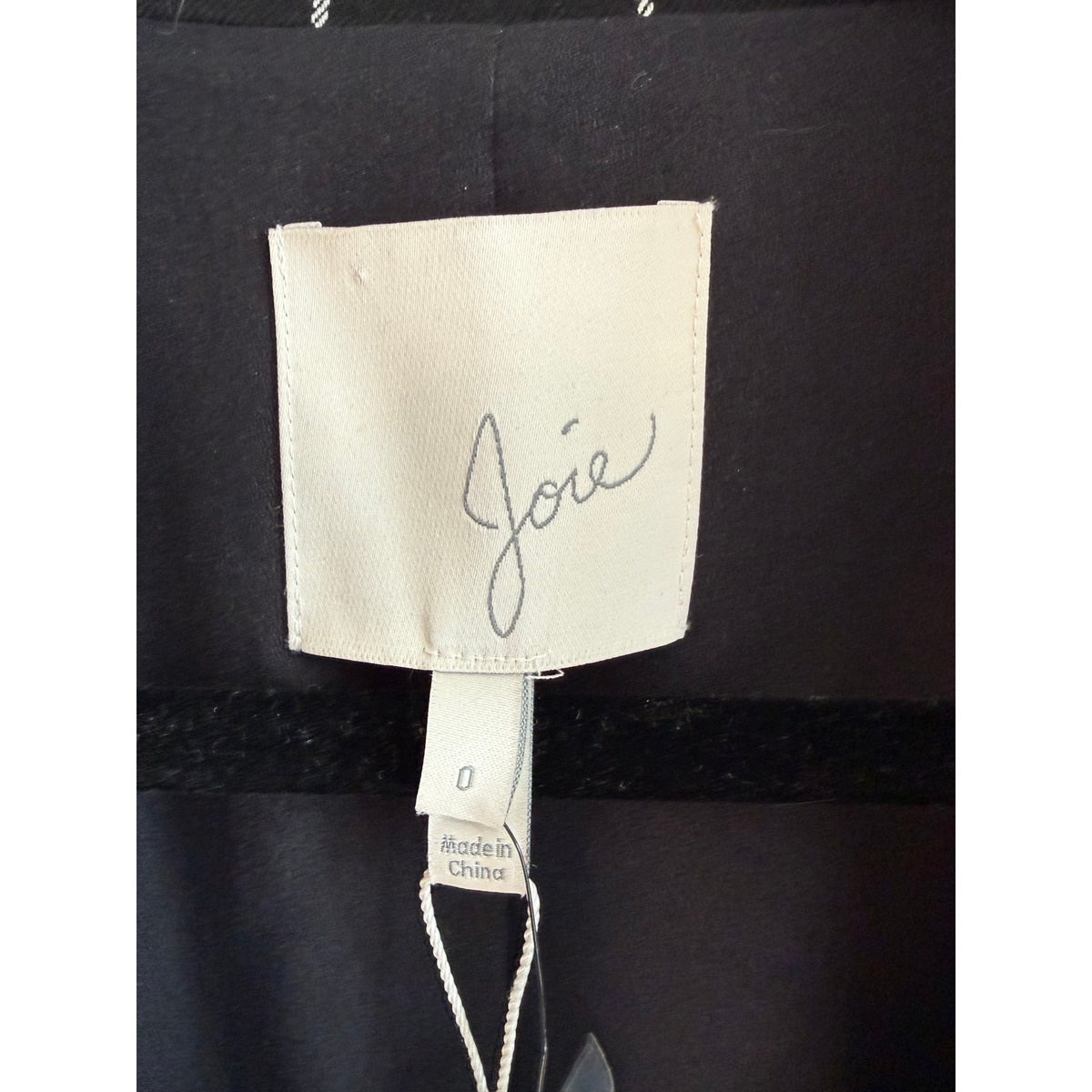 NWT Joie Harlene Windowpane Check Blazer - Caviar/White - Women’s Size 0