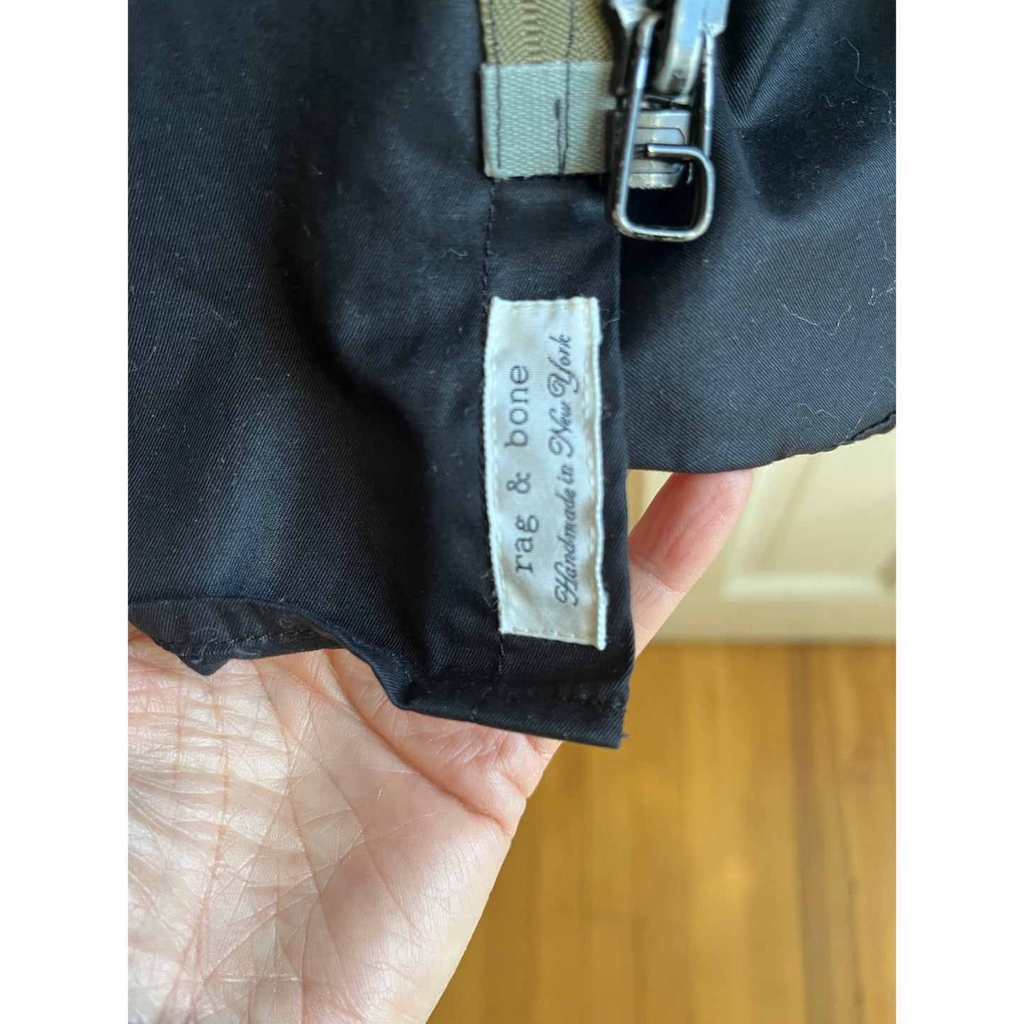 rag & bone Men's Technical Zip Navy Jacket | Spring Windbreaker | XXL tag, really a Large!