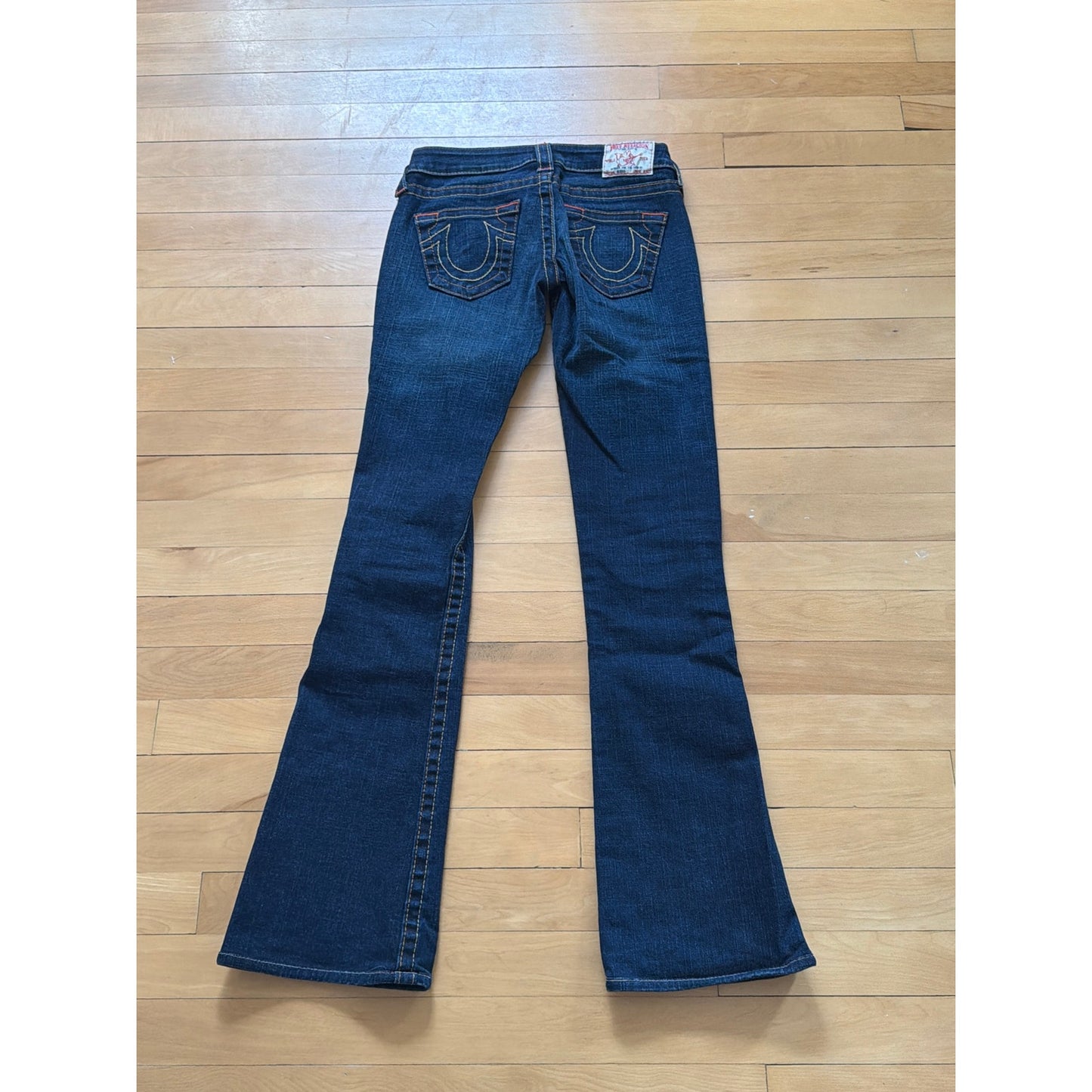 True Religion Size24 Dark Wash Ultra Low Rise Bootcut Jeans