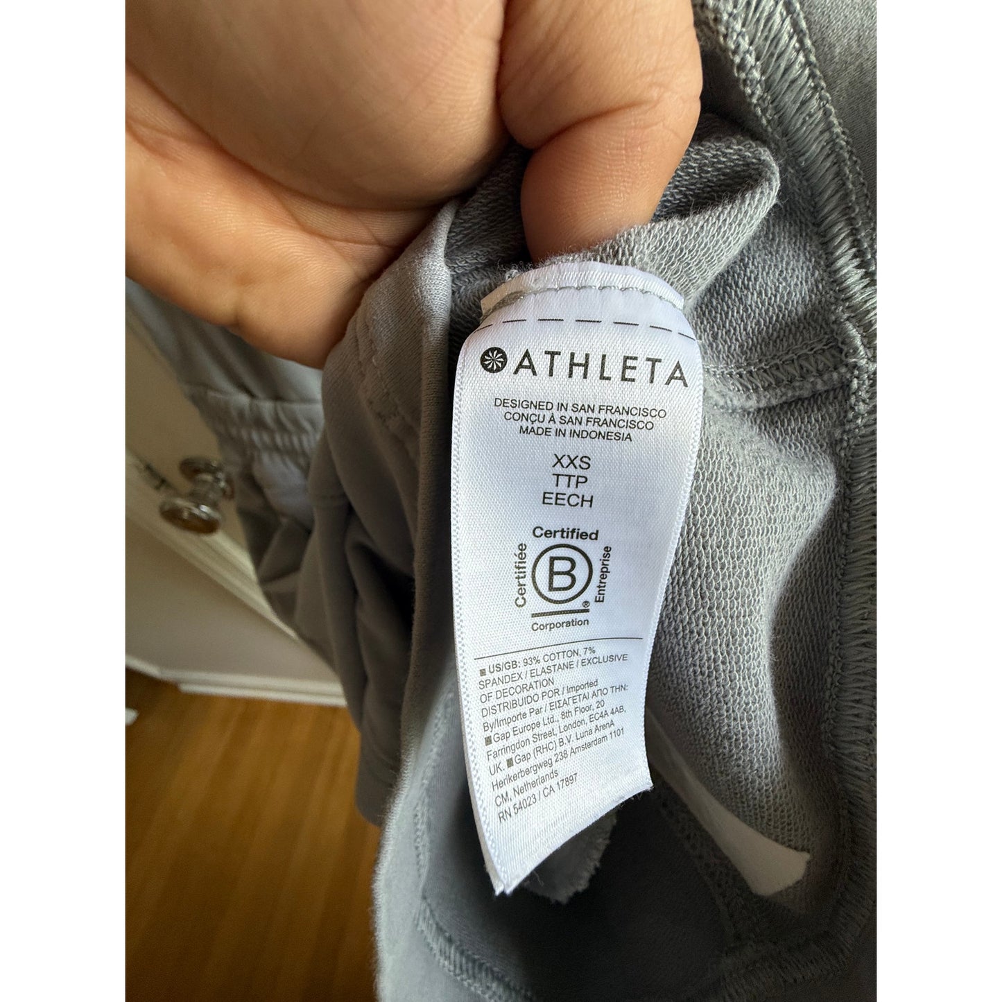 Athleta Retroterry Zip-Front Romper Storm Cloud Grey EUC Size XXS