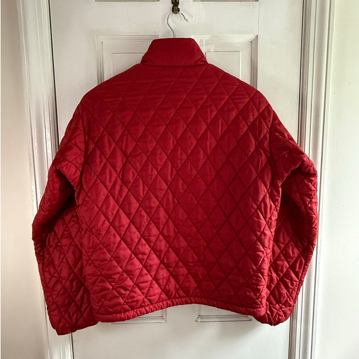 Marmot Puffer Jacket Small Red Diamond Quilted Zip Insulated