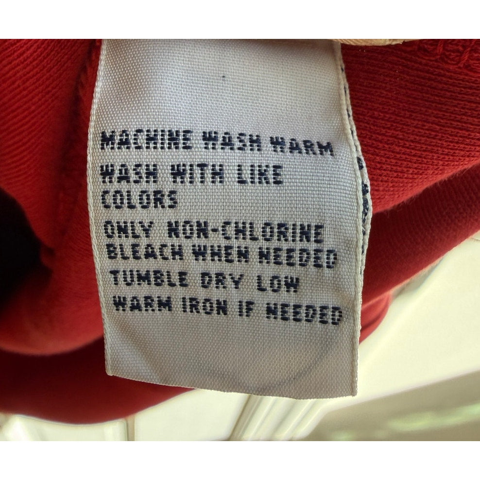 Vintaga Polo Ralph Lauren Polo Red Shirt Men's Blue Pony - Medium