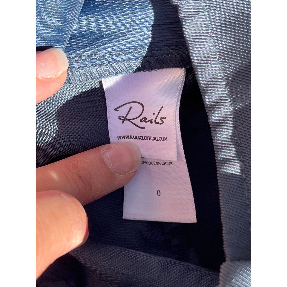🌊 Rails Harlow Deep Sea Wide-Leg Satin Trousers Size 0 🌊