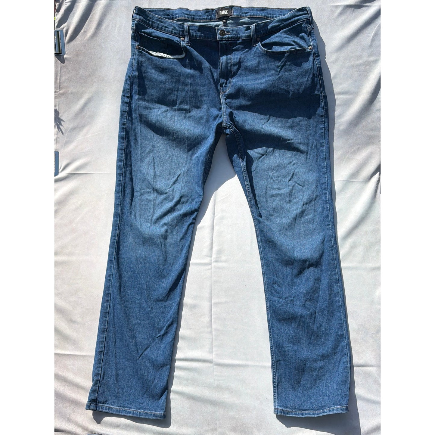 Paige Size 42 Federal Style Dark Wash Mid Rise Bootcut Jean