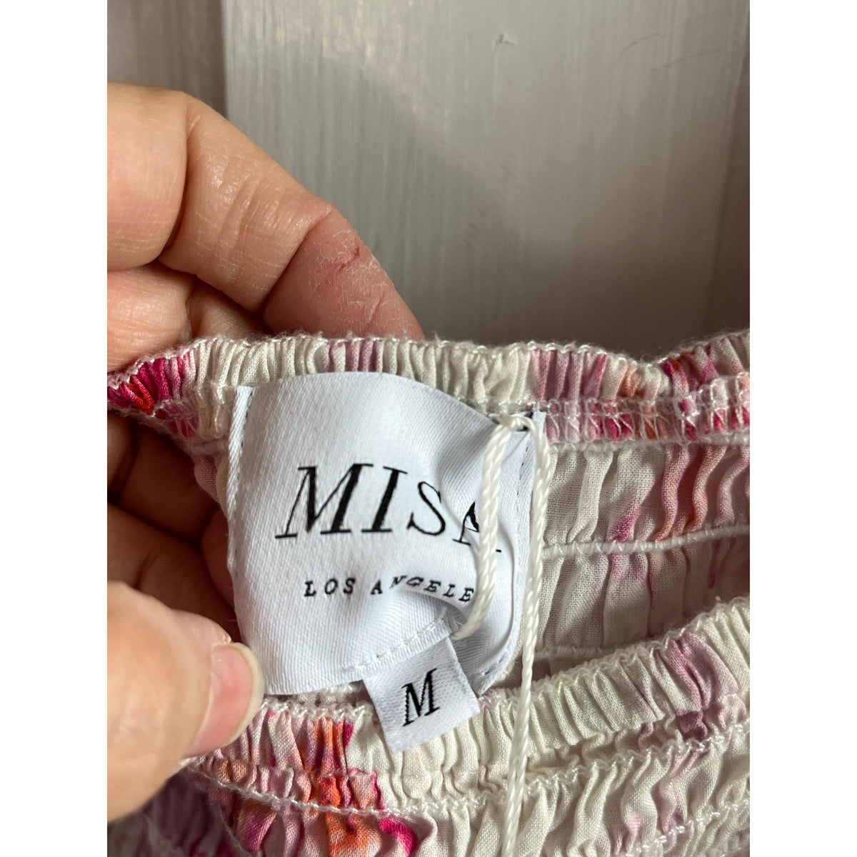 NWT MISA Los Angeles Dina Abstract Floral Smocked Mini Dress 🌸 Sold Out! Sz M