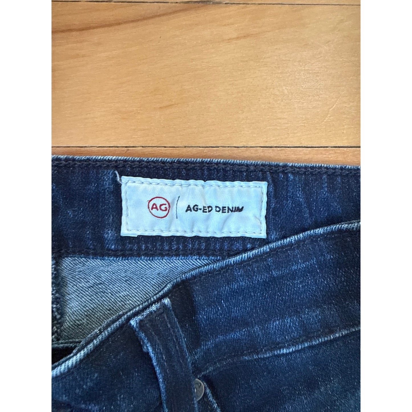 AG Adriano Goldschmied Mari Jeans Size 27R Dark Wash Japanese AG-ED Denim EUC