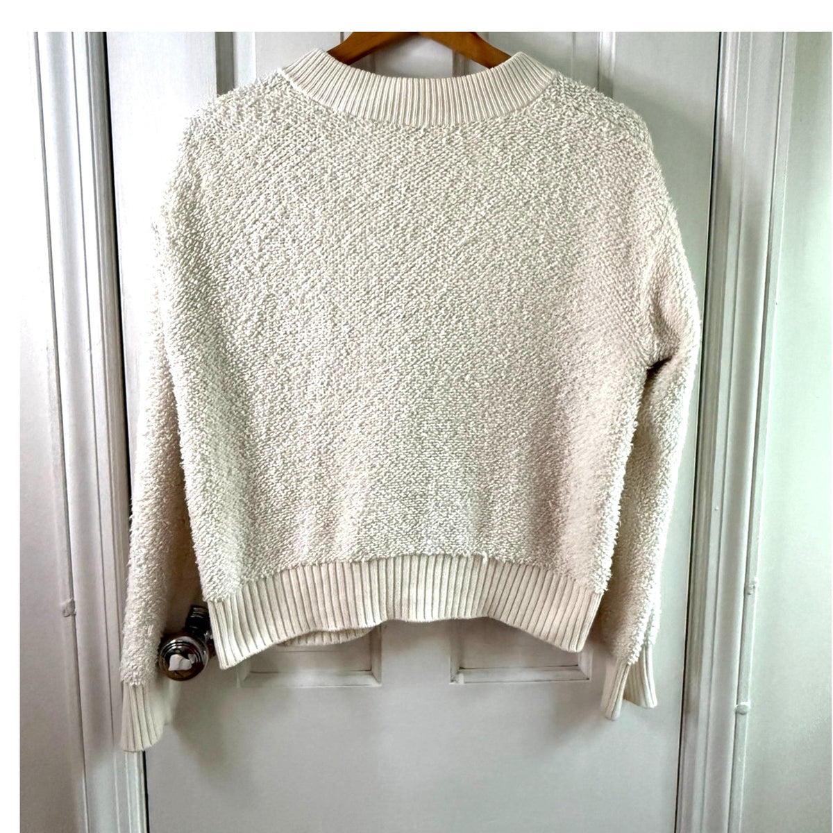 Margaret O’Leary White Zip-Up Jacket Size Medium EUC