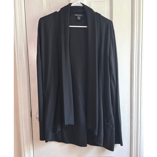 Athleta Black Open Cardigan Sweater Lightweight Size XXS