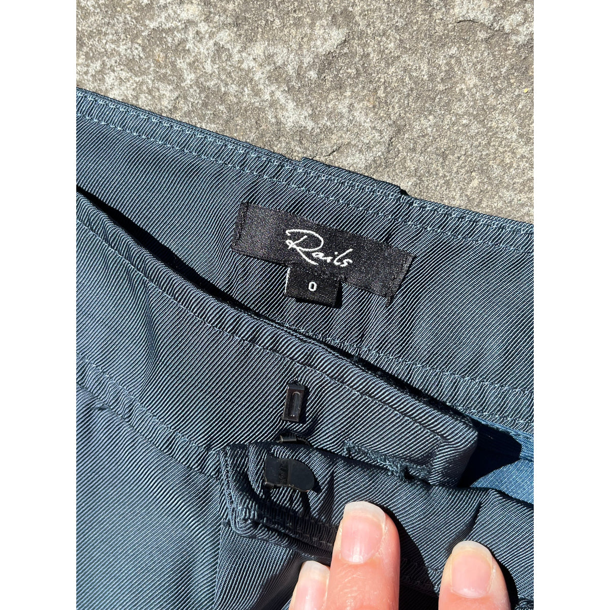 🌊 Rails Harlow Deep Sea Wide-Leg Satin Trousers Size 0 🌊