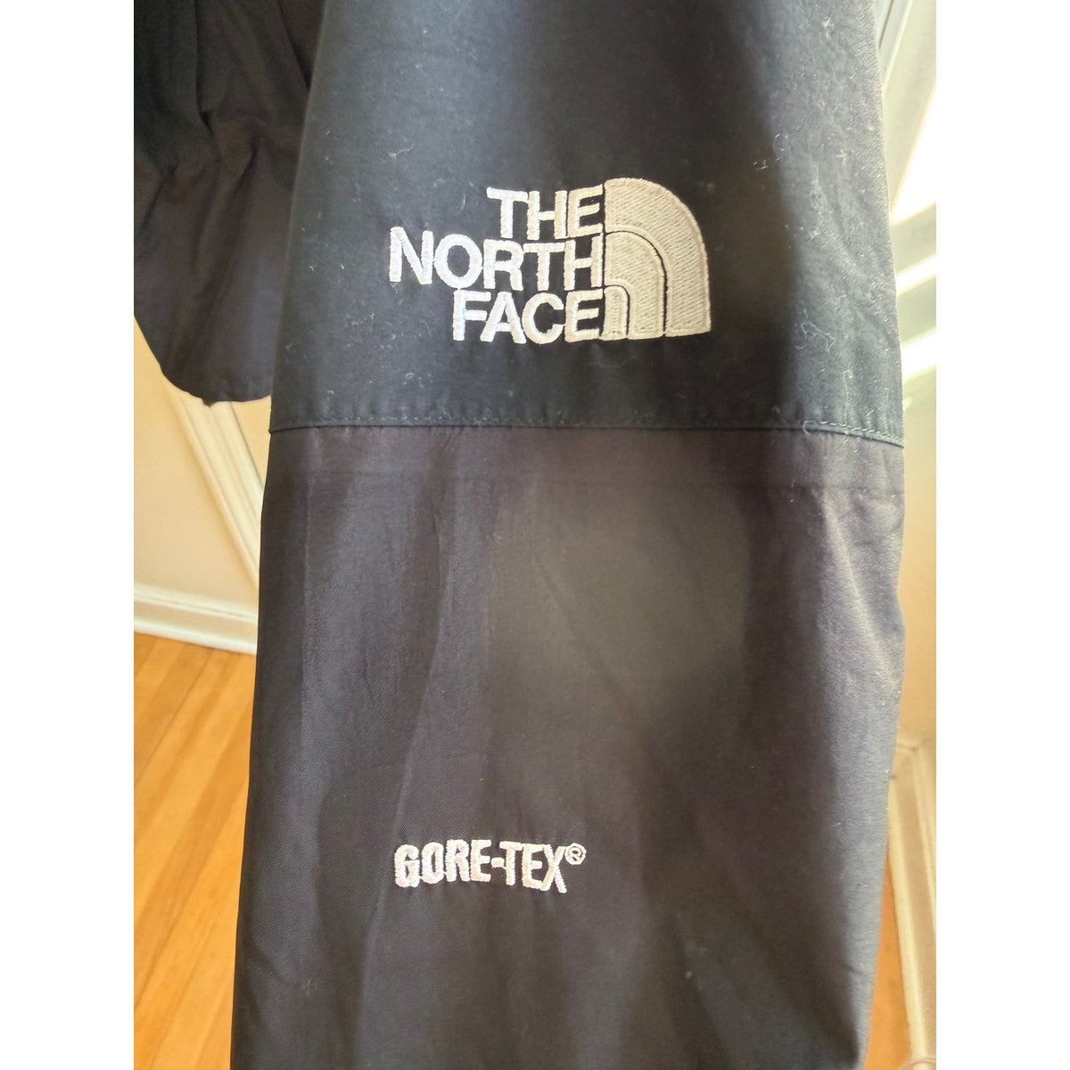 The North Face GORE-TEX Mountain Jacket Black Hooded Vents Men's XL EUC