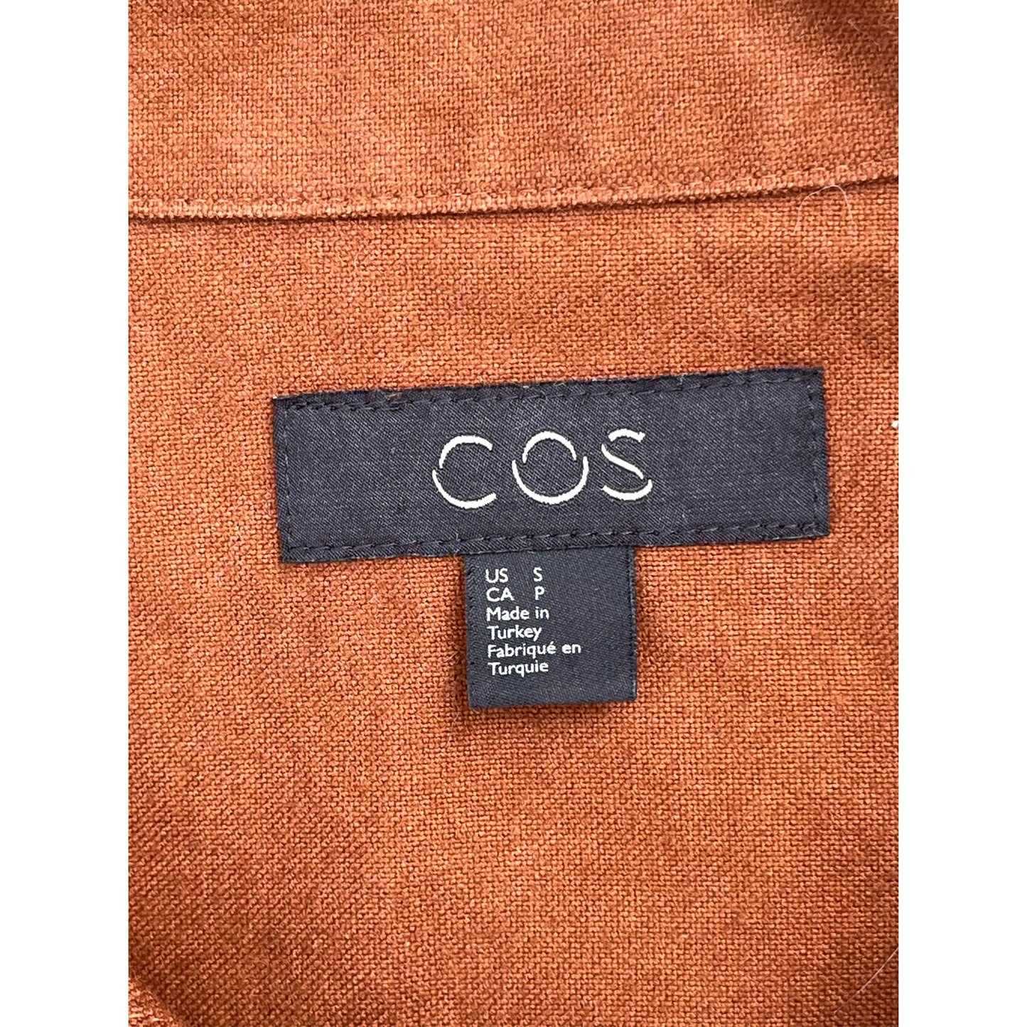 ✨ COS Men's Relaxed Fit Cotton Utility Overshirt Brown S ✨