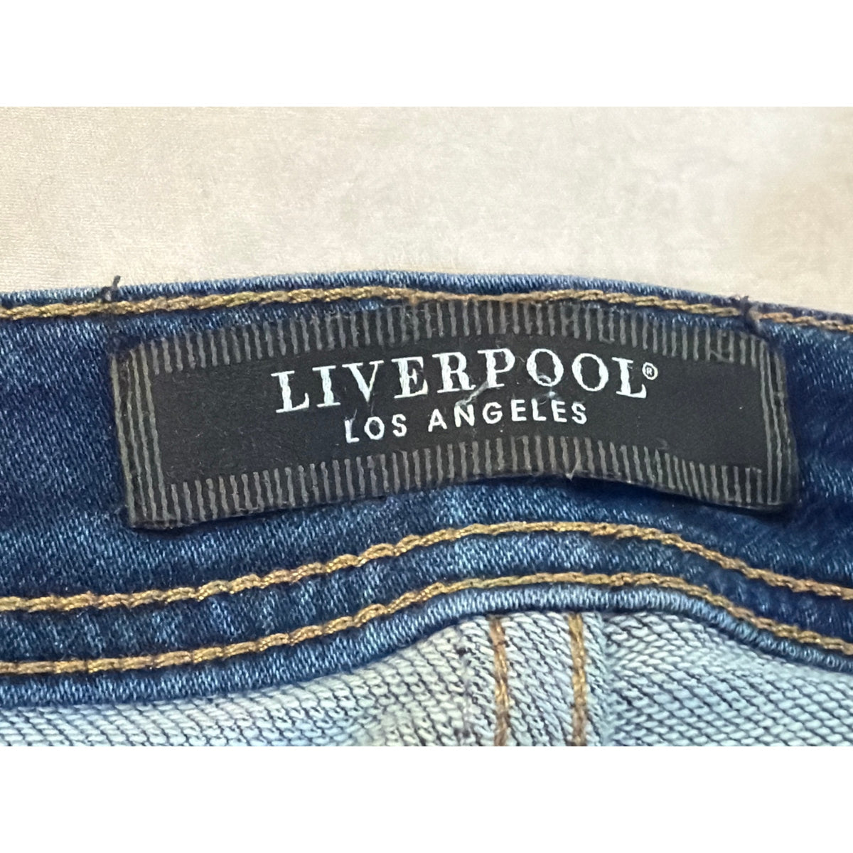 Liverpool Los Angeles Modern Straight Size 32 Fit Blue Jeans