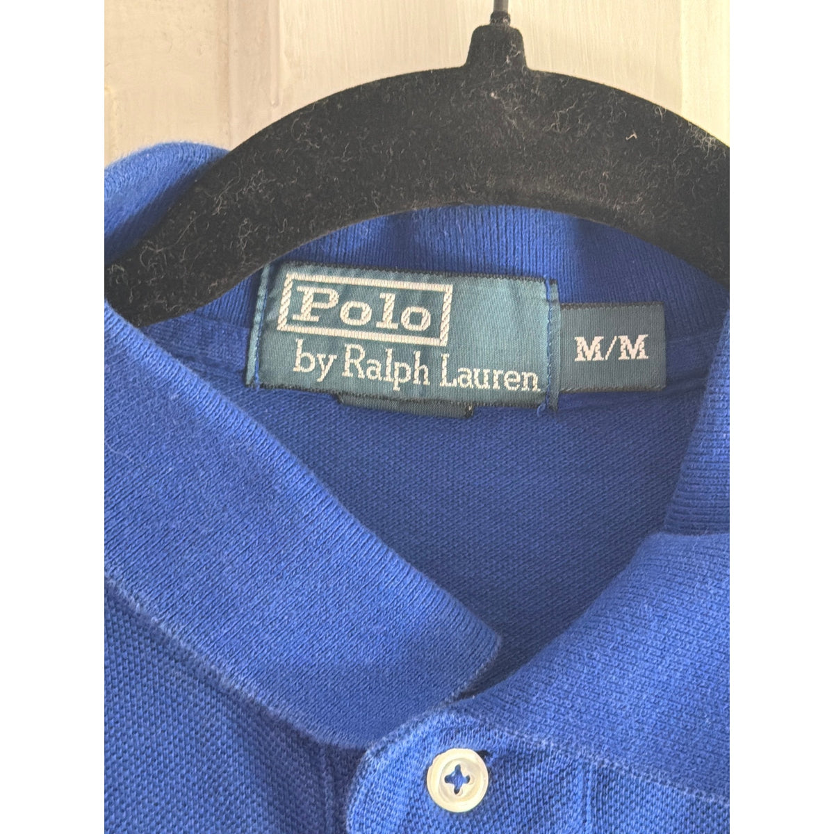 Polo Ralph Lauren Polo Blue Shirt Men's Orange Pony Large