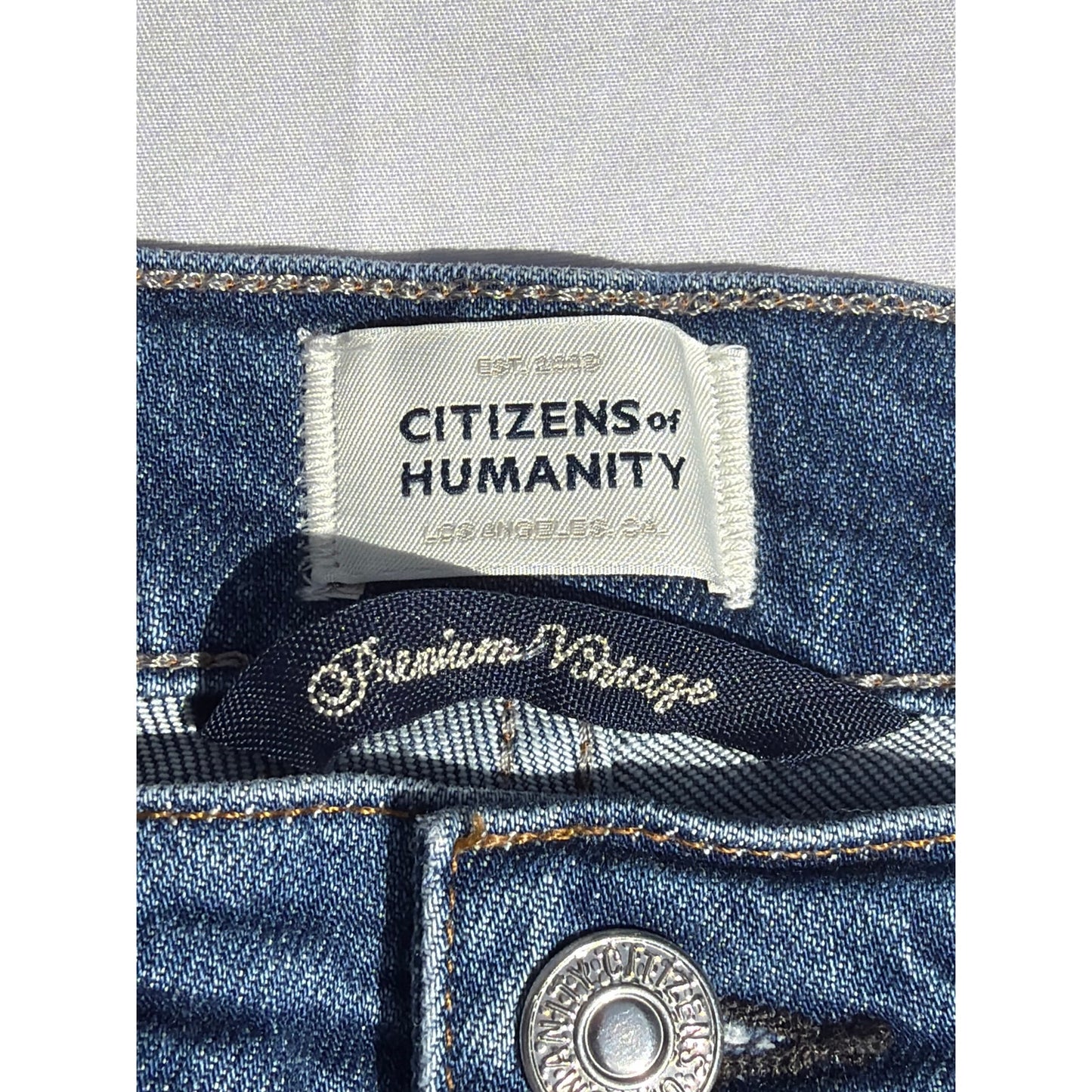 Citizens of Humanity Size 23 Vintage Emerson Style MidRise Straight Leg Pants