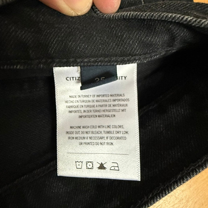 Citizens of Humanity Jolene High Rise Vintage Slim - Black - Size 26 - EUC