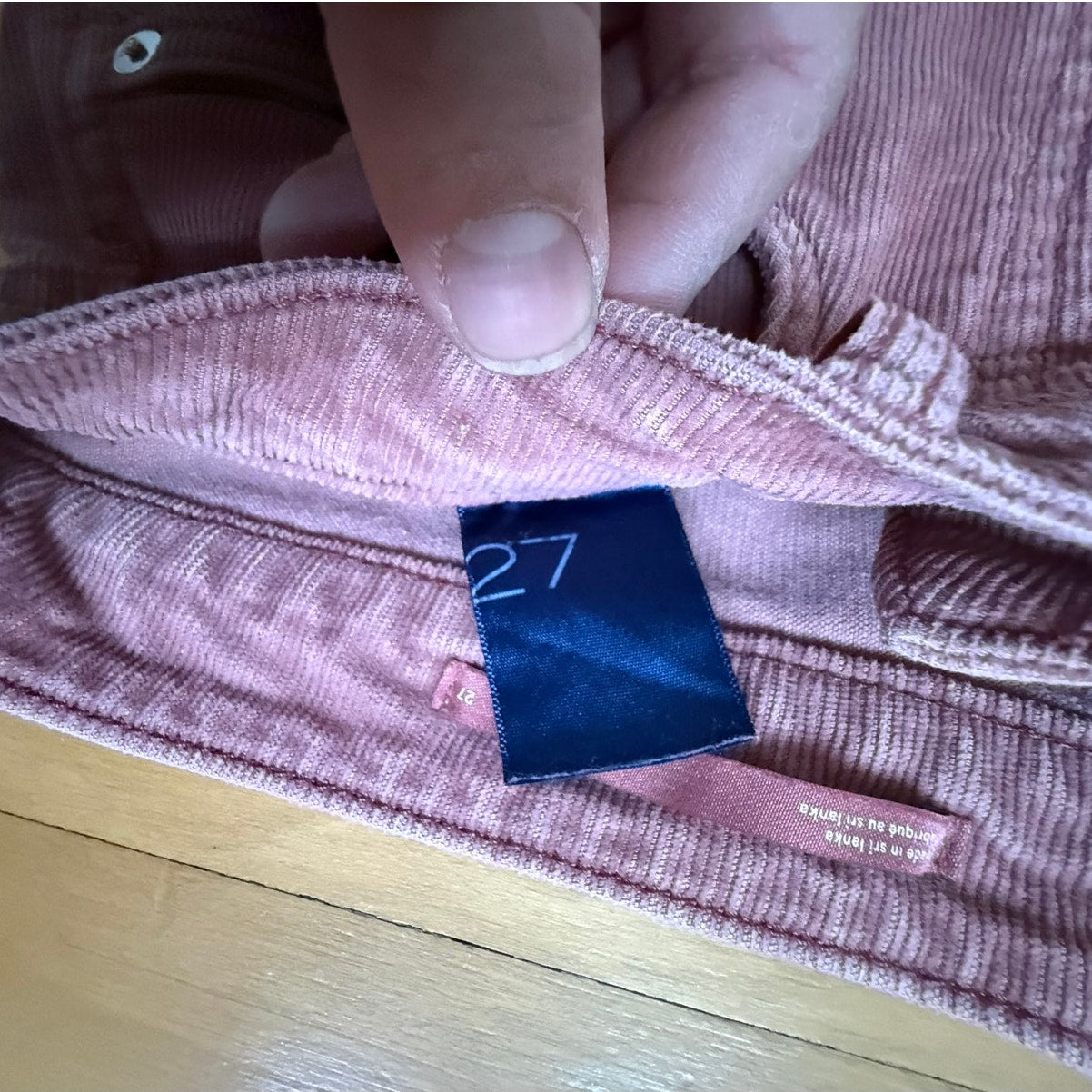 Pilcro Anthropologie Pink Corduroy Wide Leg Pants Size 27 EUC High Rise