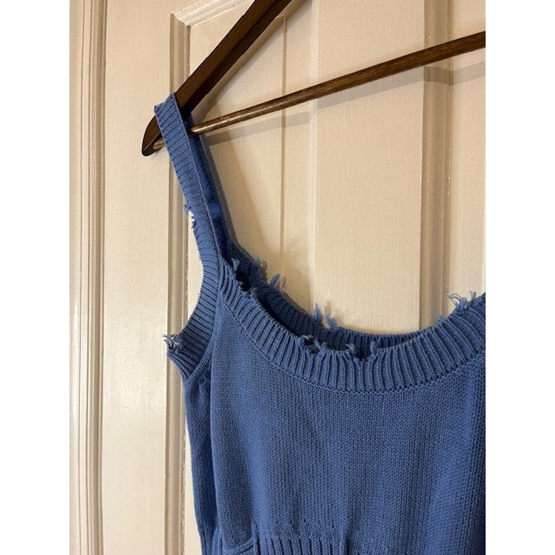 NWT Ser.O.Ya Isla Knit Dress - Marina, Peacock Blue - Size Medium