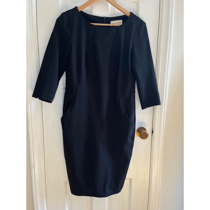 M. M. Lafluer Black Dress Size 6