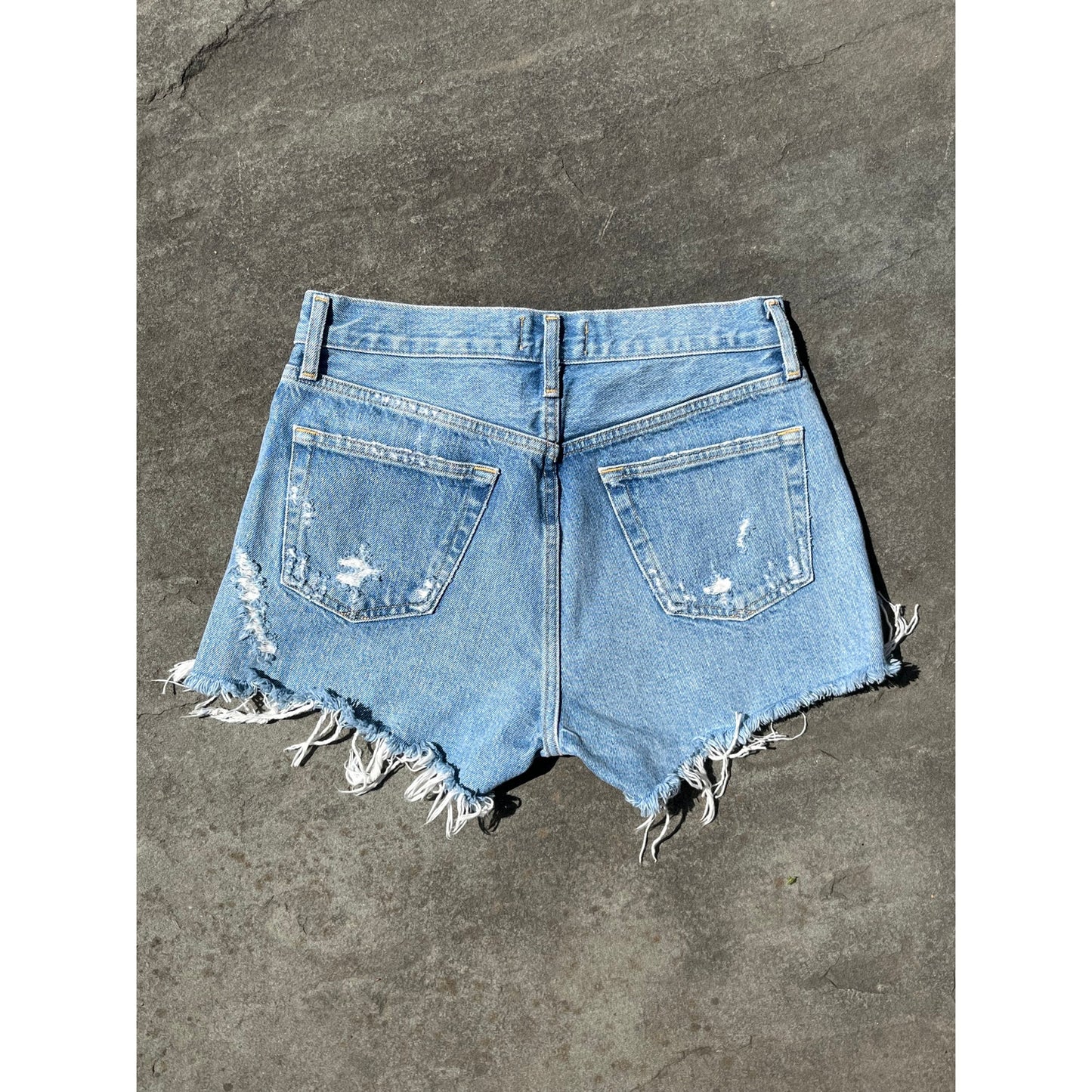 🌊 Agolde Parker Vintage Cut-Off Denim Shorts 24 🌊
