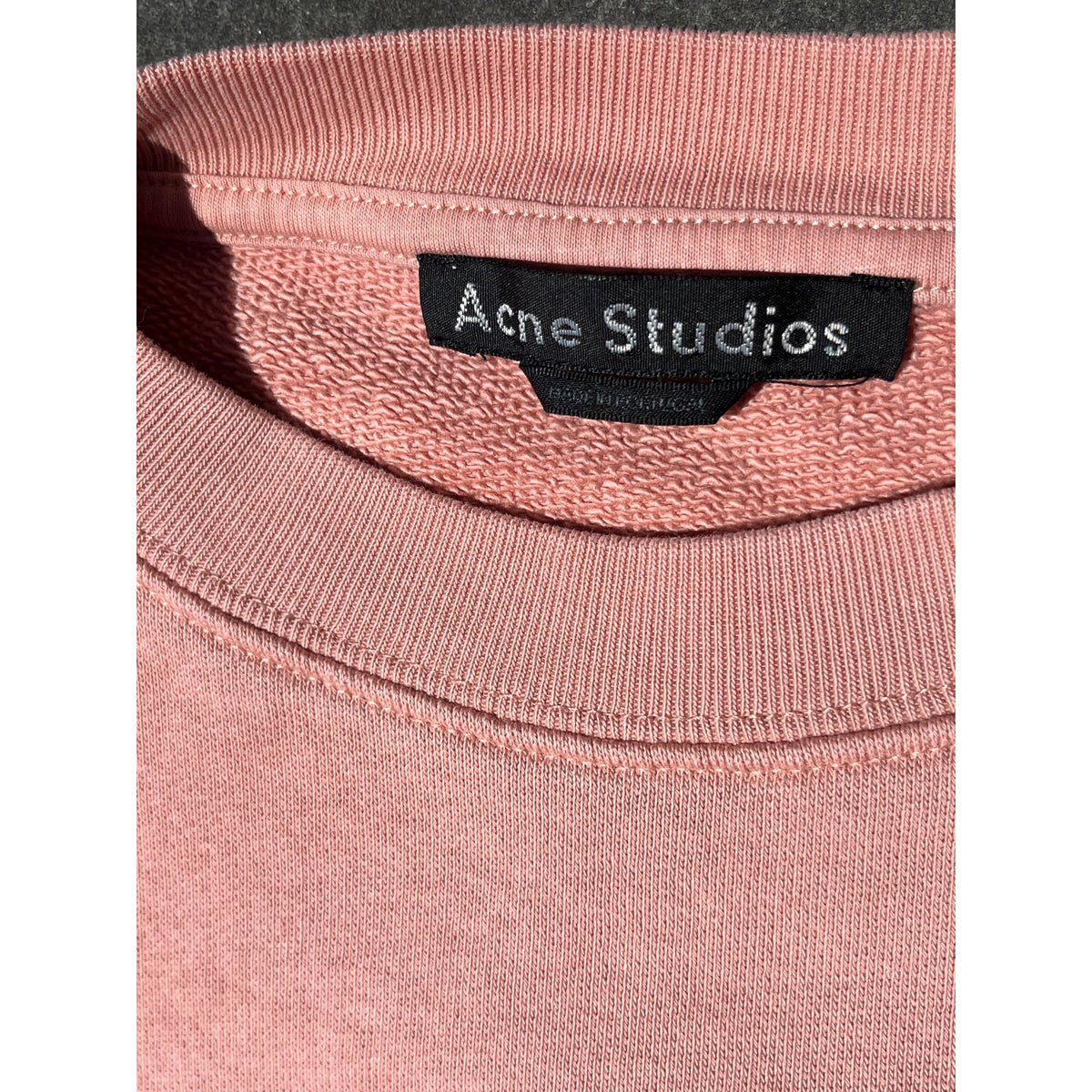 Acne Studios Fairview Face Sweatshirt XS Salmon Crewneck Oversized Luxury 🎀