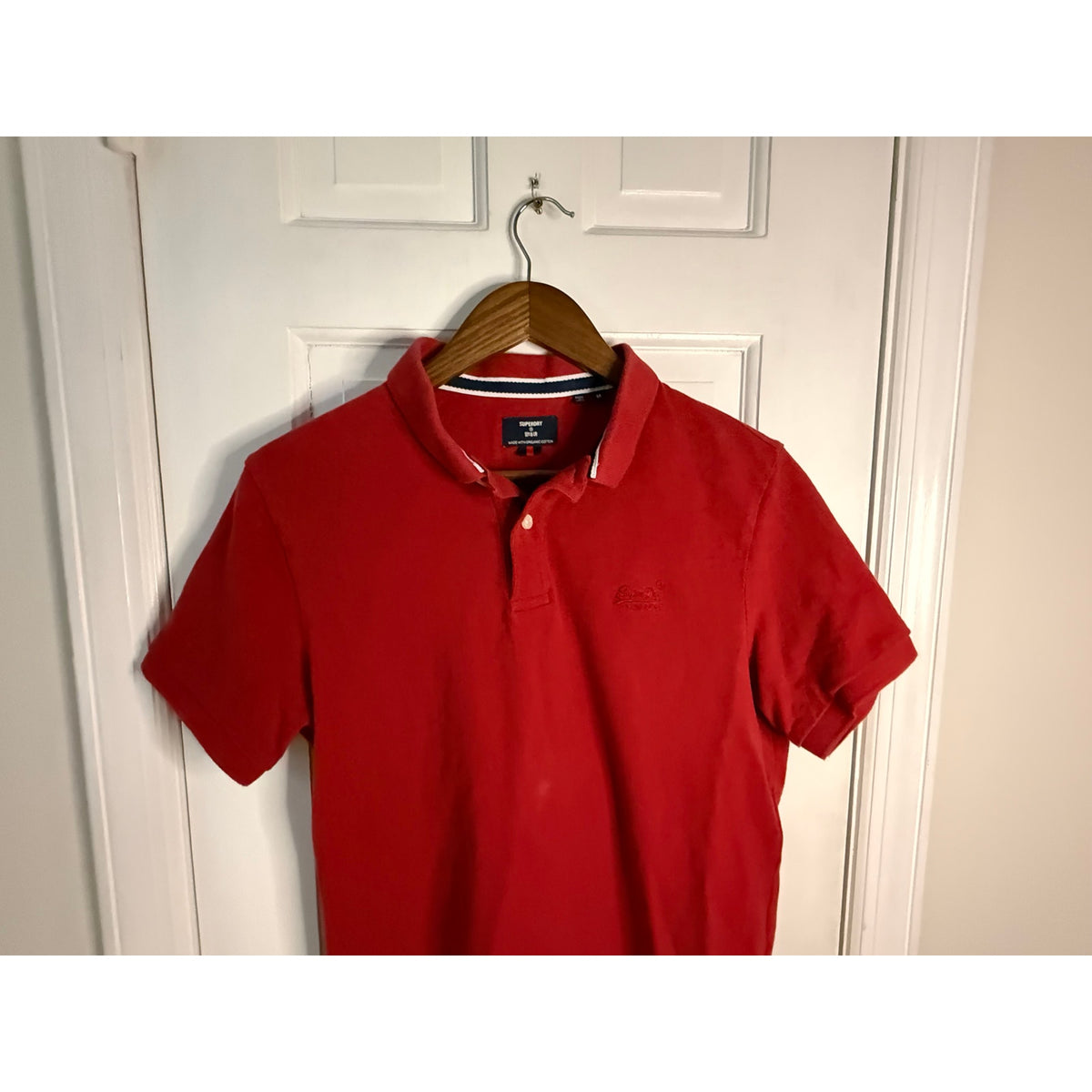 SuperDry Red Polo Medium