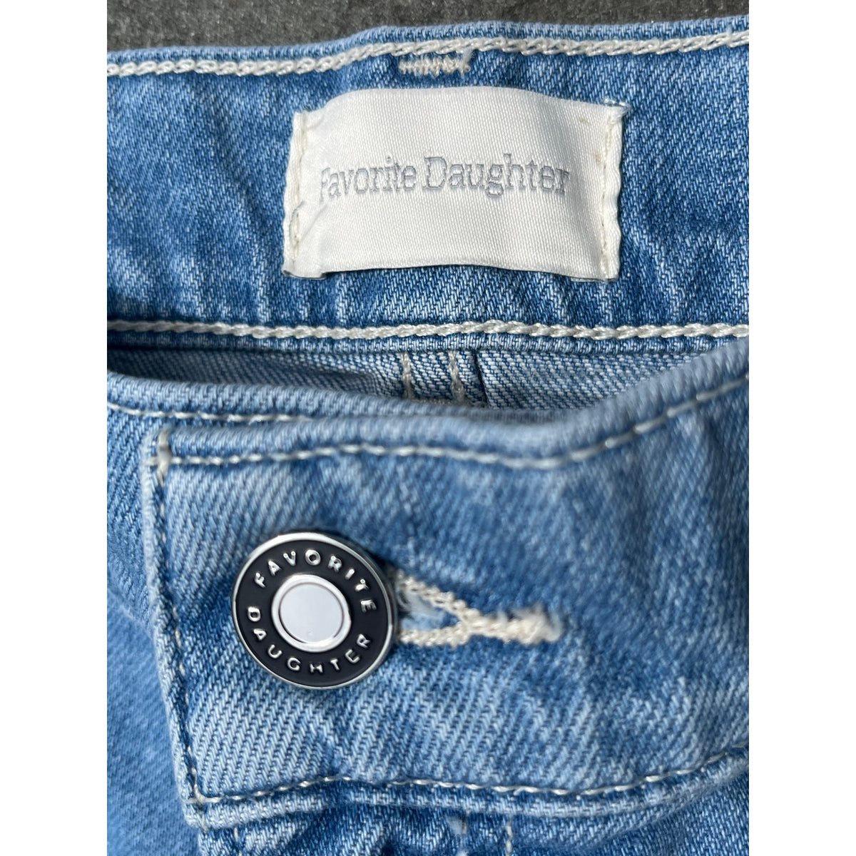 Favorite Daughter The Jordie Super High Rise Wide Leg Jeans Blue Size 30