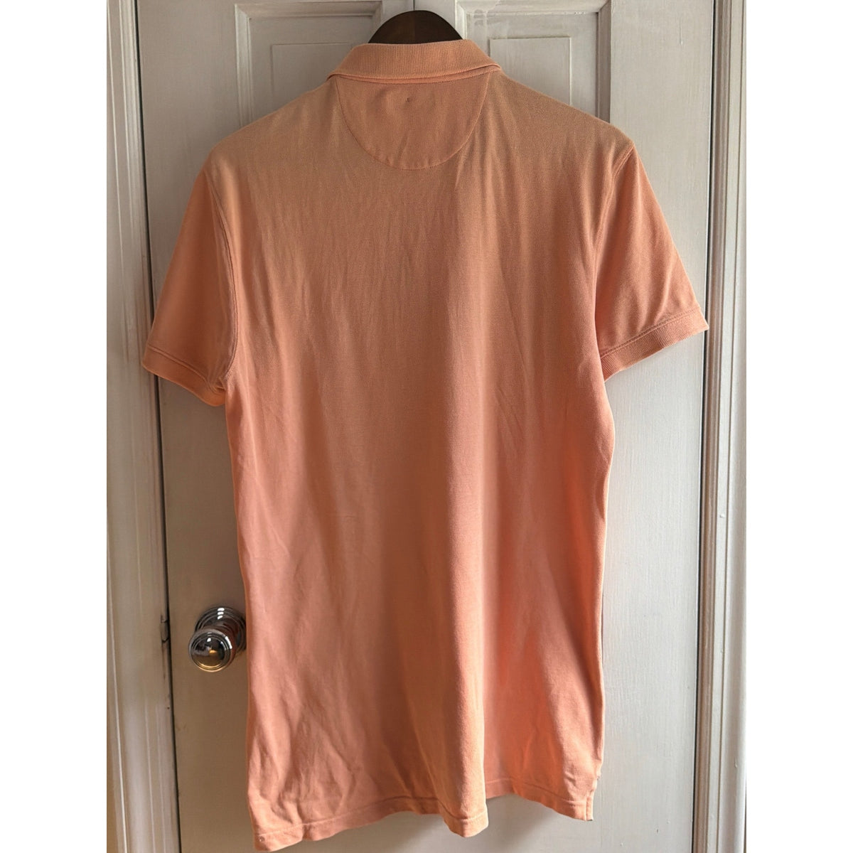 Massimo Dutti Men's Solid Short Sleeve Piqué Polo Shirt  Small