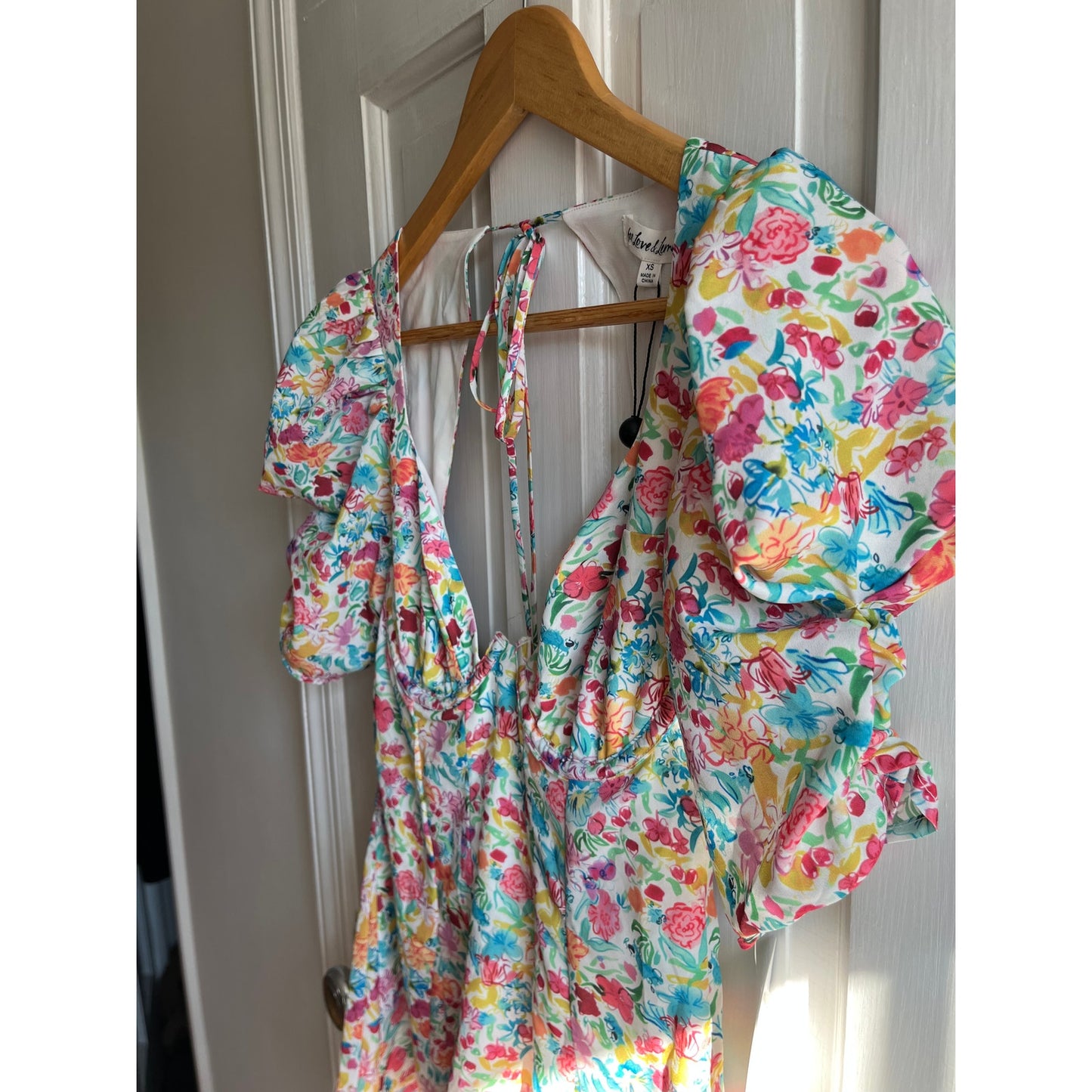 For Love and Lemons NWT Claude Mini Dress Floral Corset Bodice XS