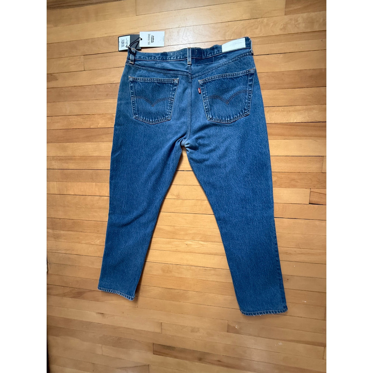 RE/DONE Levi's Low Slung Straight Jeans - Indigo Wash - Size 32 - NWT