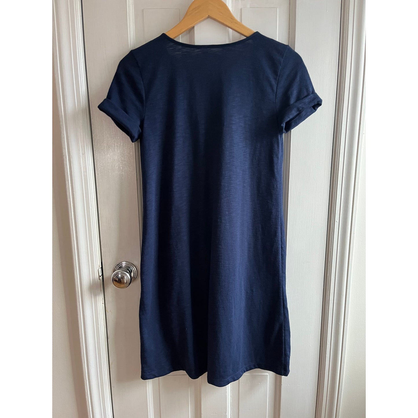 Lilly Pulitzer Maisie Swing T-Shirt Dress True Navy Embroidered Neck XS