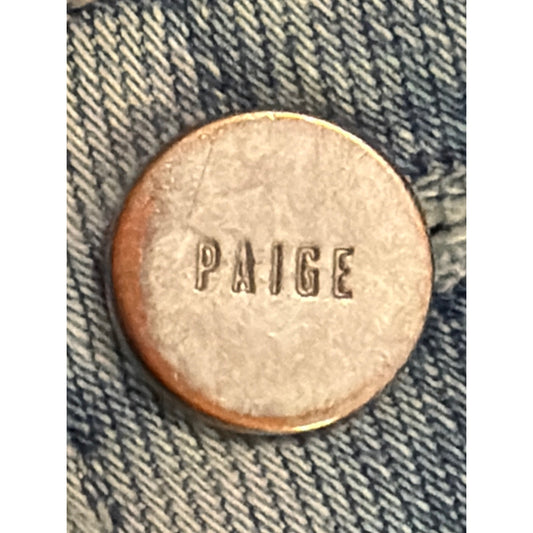 Paige Size 30 Cindy Style Light Wash Ripped Midrise Jean