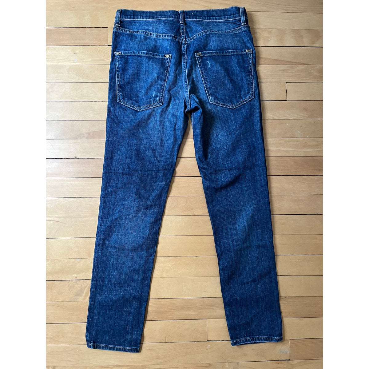 👖☕️ Vince Cropped Slacker Jeans Deep Vintage Wash Size 26 Relaxed Fit