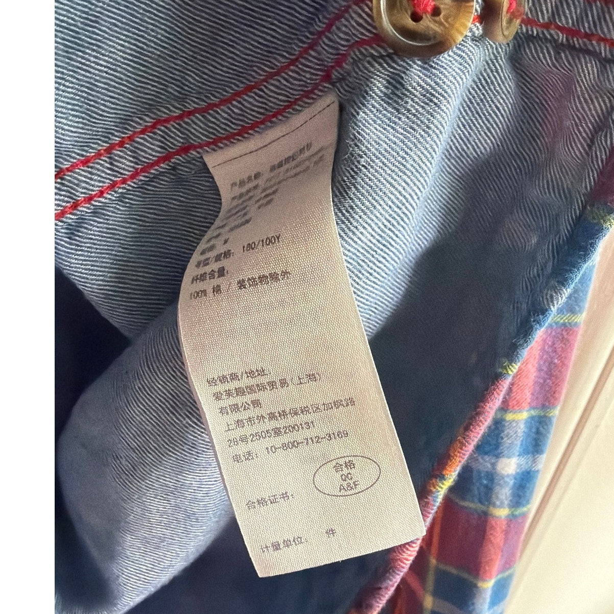 Vintage Abercrombie & Finch Size M Red and Blue Plaid Button Down Shirt