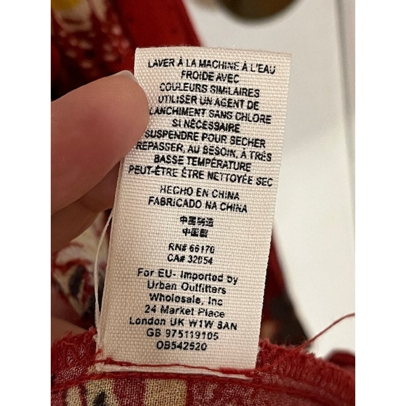 🍒 Free People "Lovely Day" Floral Mini | Red Combo -- Small/Petite
